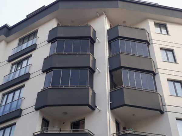 Cekmeköy Cam Balkon Çalışmamız, Füme Cam, Alüminyum Fitil, Broz Aluminyum